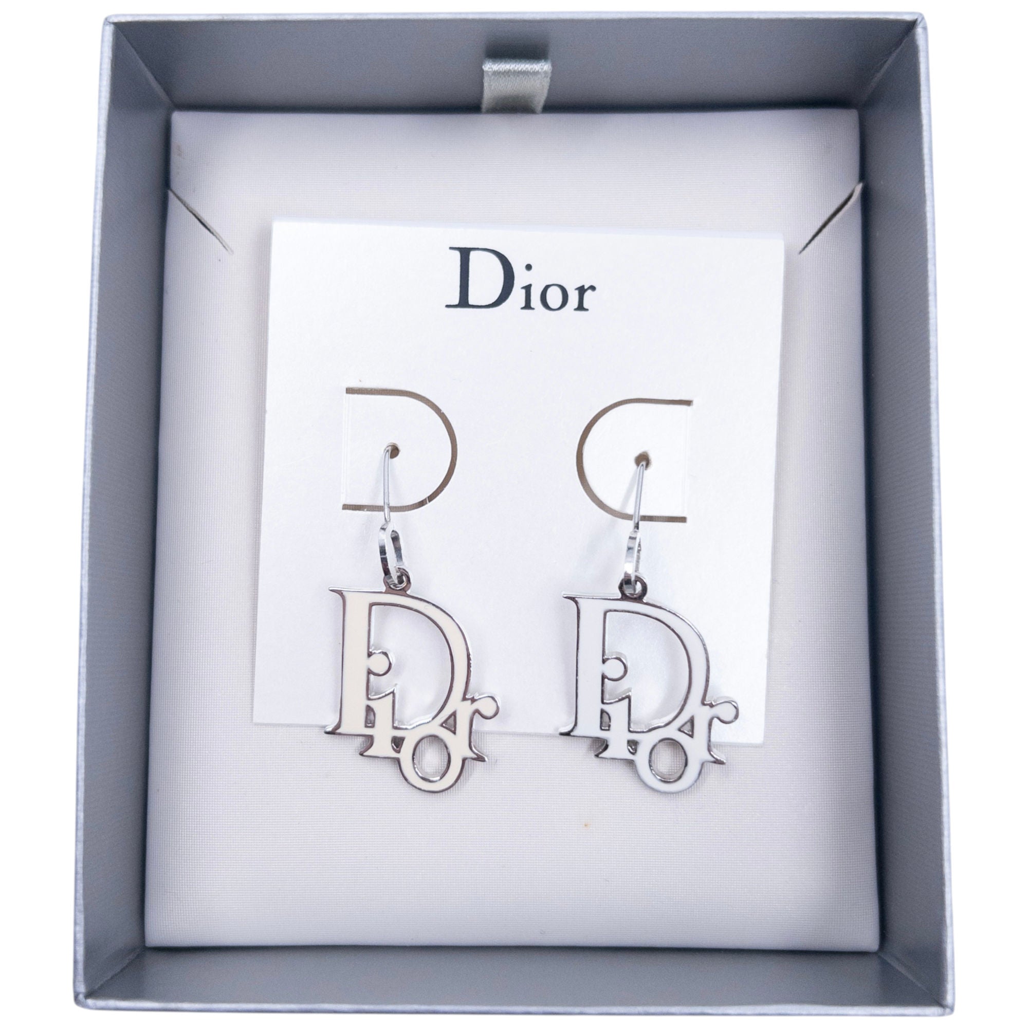 Vintage Dior Logo Earrings