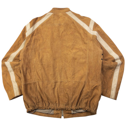Vintage 2000s Hugo Boss Zip Up Suede Jacket Size L
