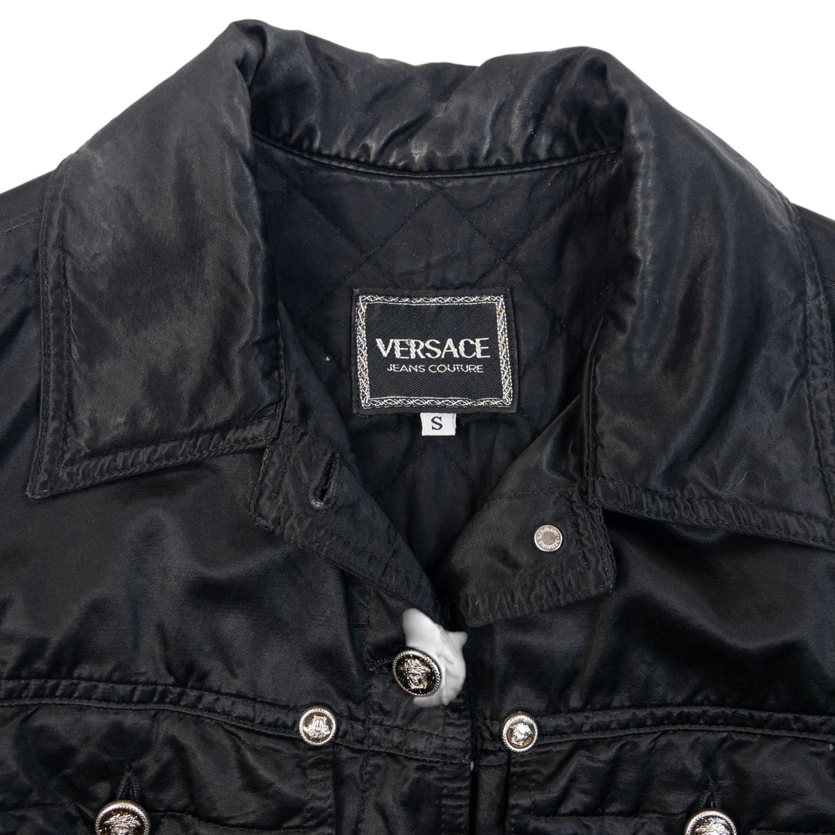 Vintage 90s Versace Jeans Couture Padded Jacket Womens Size S