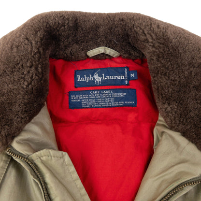 Vintage 90s Ralph Lauren G1 Flight Bomber Jacket Down Jacket Size S