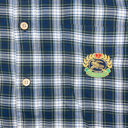 Vintage Burberry Nova Check Long Sleeve Button Up Shirt Size XL
