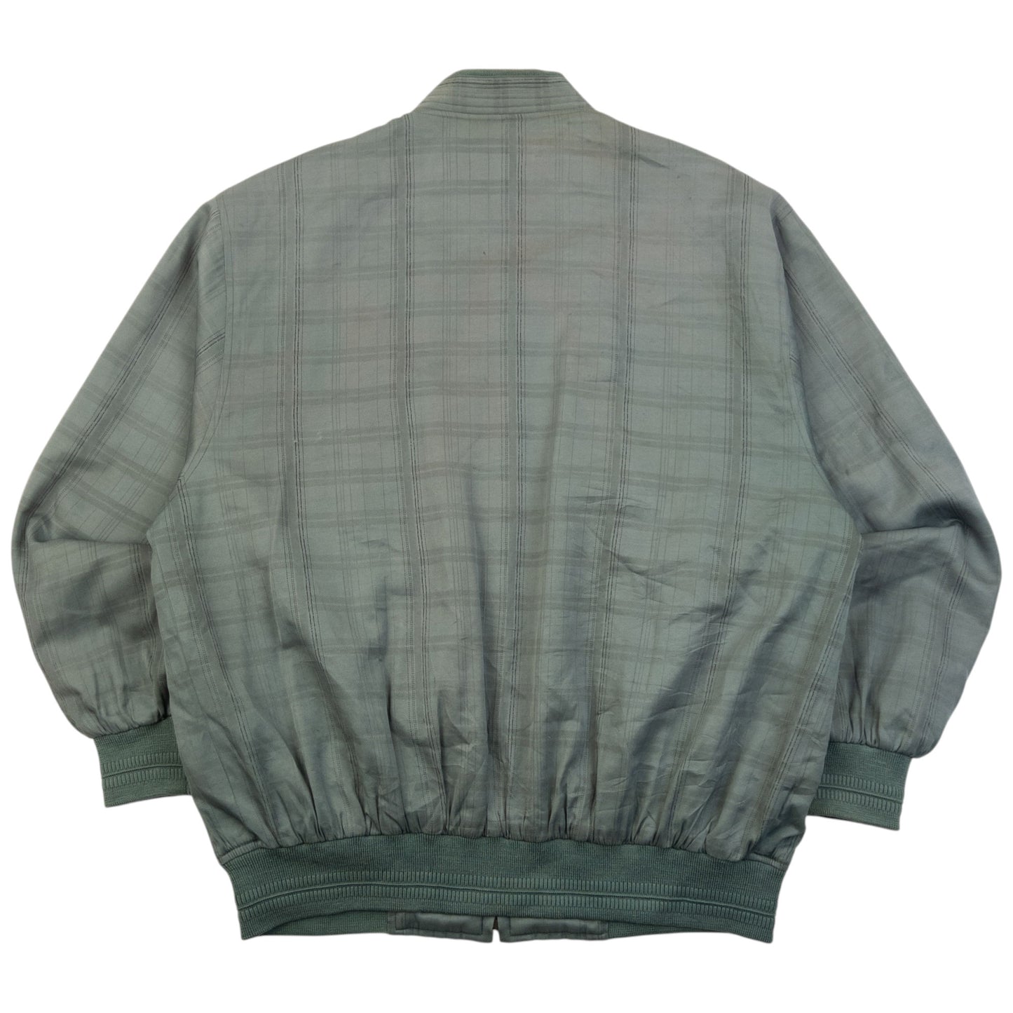 Vintage 90s YSL Yves Saint Laurent Checkered Bomber Jacket Size M