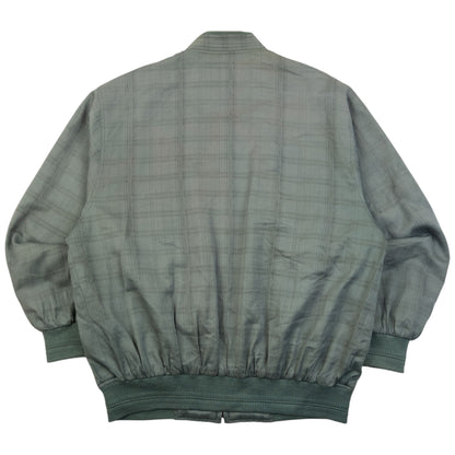 Vintage 90s YSL Yves Saint Laurent Checkered Bomber Jacket Size M