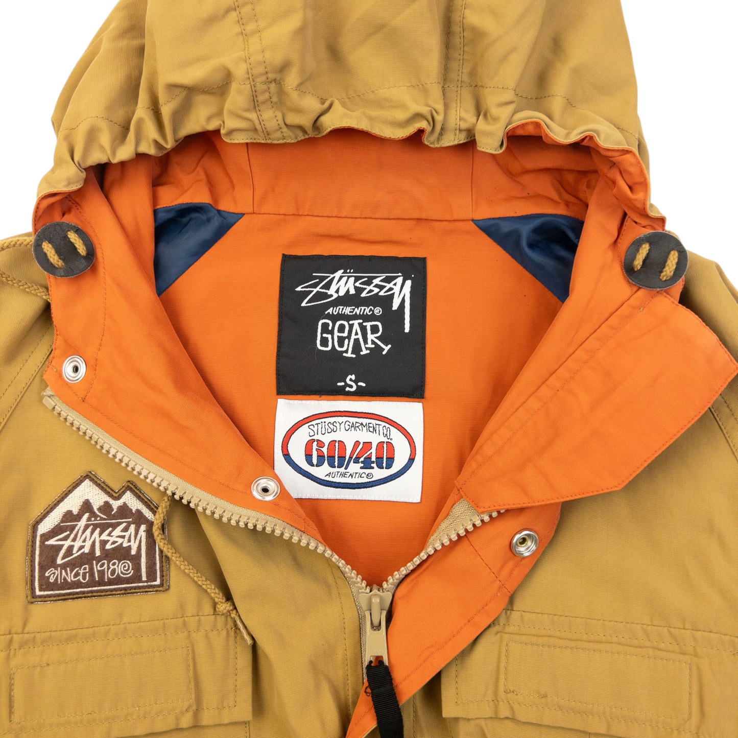 Vintage 2000s Stussy Zip Up Cargo Jacket Size XS