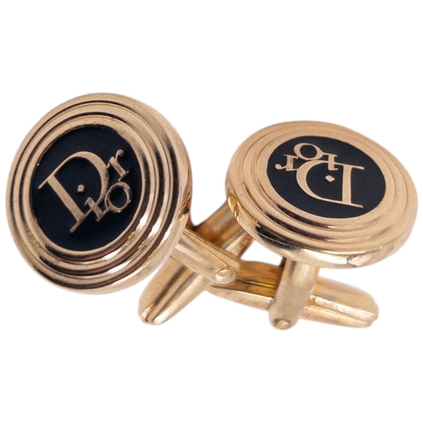 Vintage 90s Dior Embossed Cufflinks