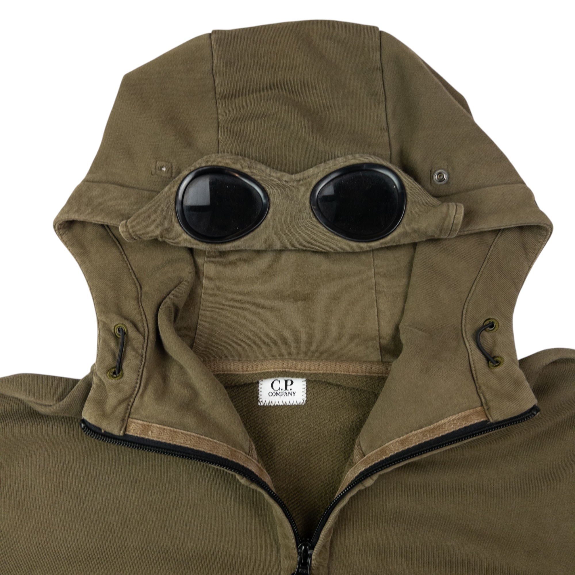 Vintage CP Company Goggle Hood Zip Up Hoodie Size XL
