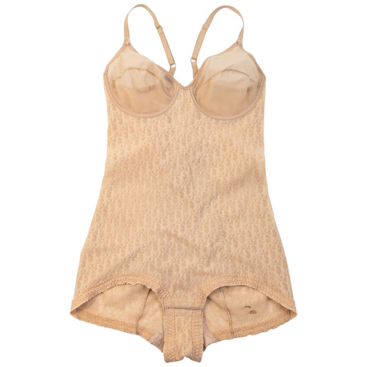 Vintage 90s Dior Lingerie Monogram Lace Bodysuit Womens Size M