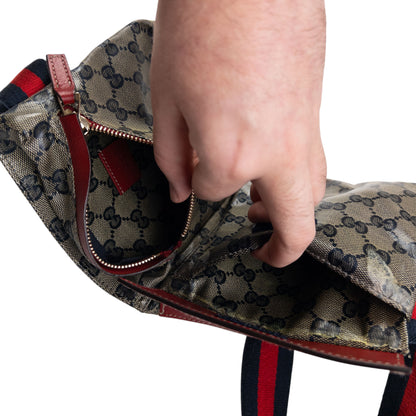 Vintage Gucci Monogram Crossbody Bag