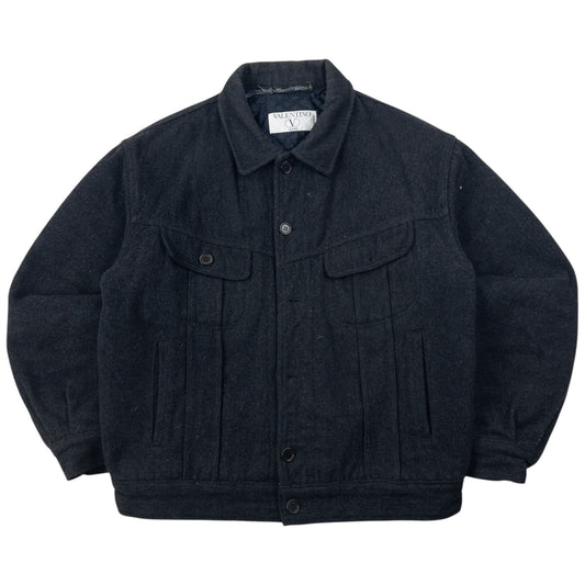 Vintage Valentino Jeans Button Up Wool Jacket Size M
