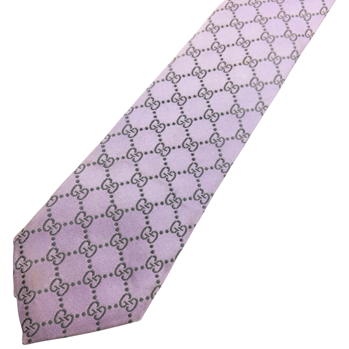 Vintage Gucci Monogram Silk Tie