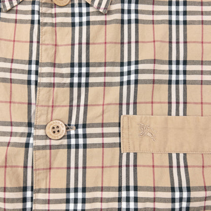 Vintage 2000s Burberry Nova Check Long Sleeve Button Up Shirt Size M