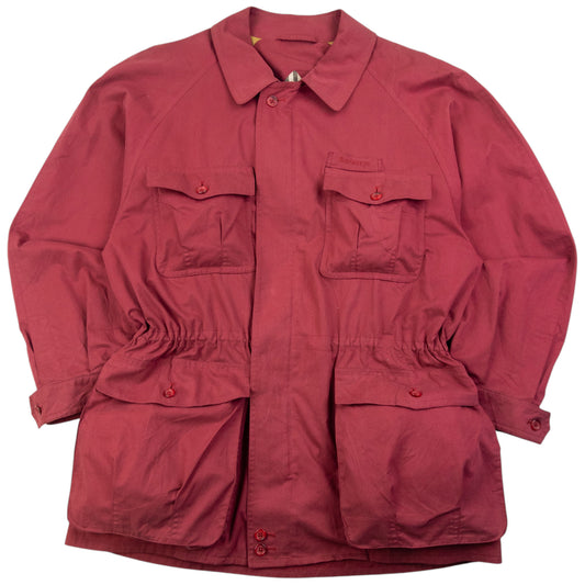 Vintage 90s Burberry Zip Up Cargo Jacket Size XL