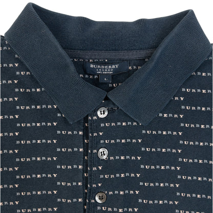Vintage 2000s Burberry Monogram Polo Shirt Size L