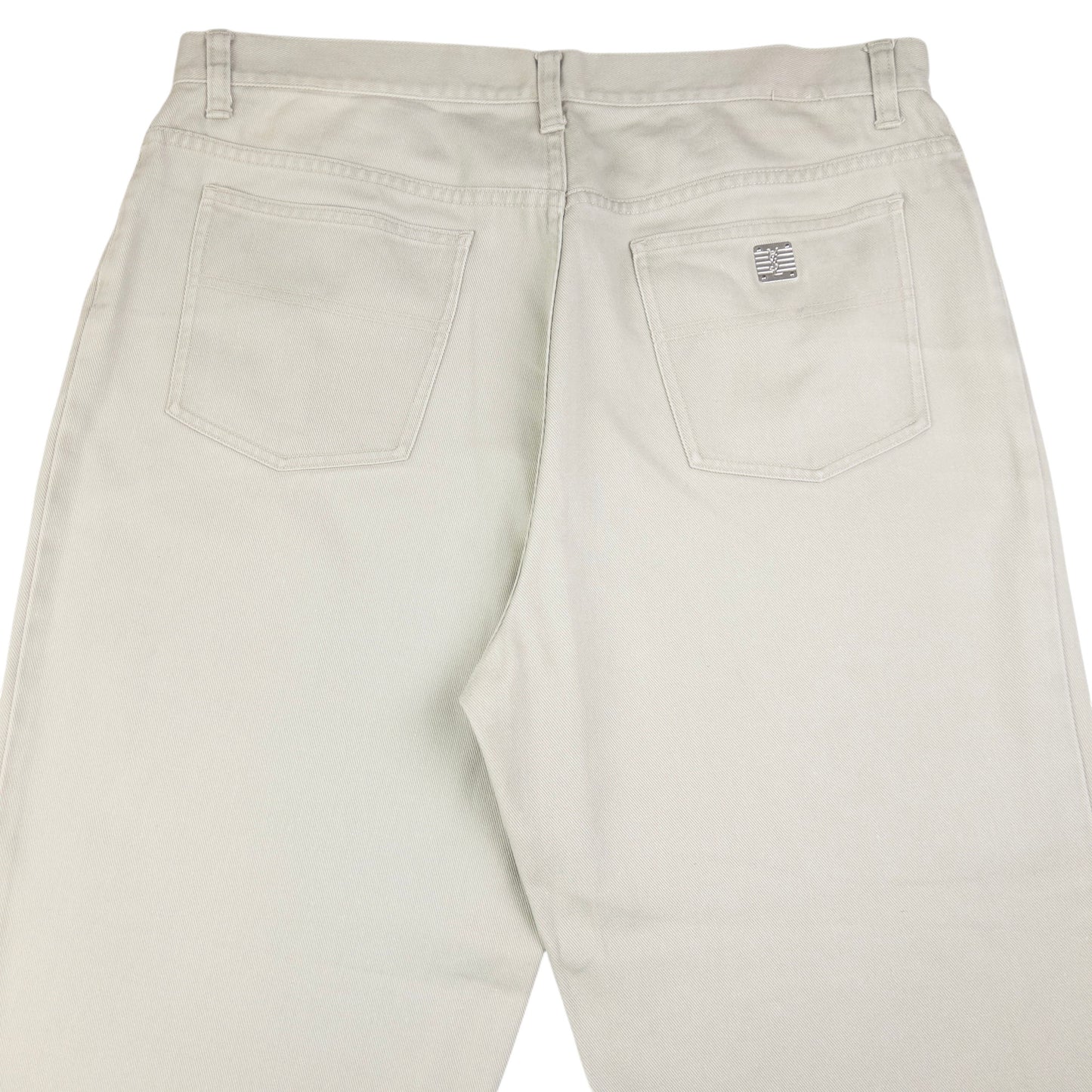 Vintage YSL Yves Saint Laurent Embossed Denim Jeans Size W37