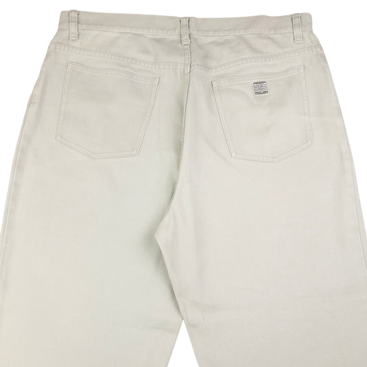 Vintage YSL Yves Saint Laurent Embossed Denim Jeans Size W37