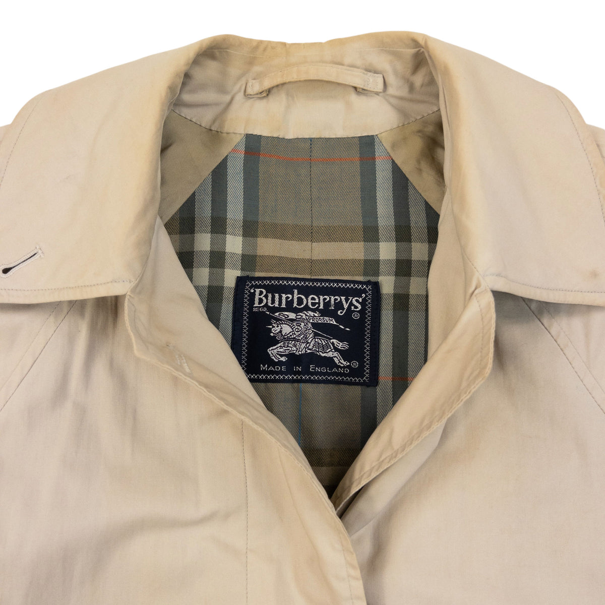 Vintage 80s Burberry Trench Jacket Size XL