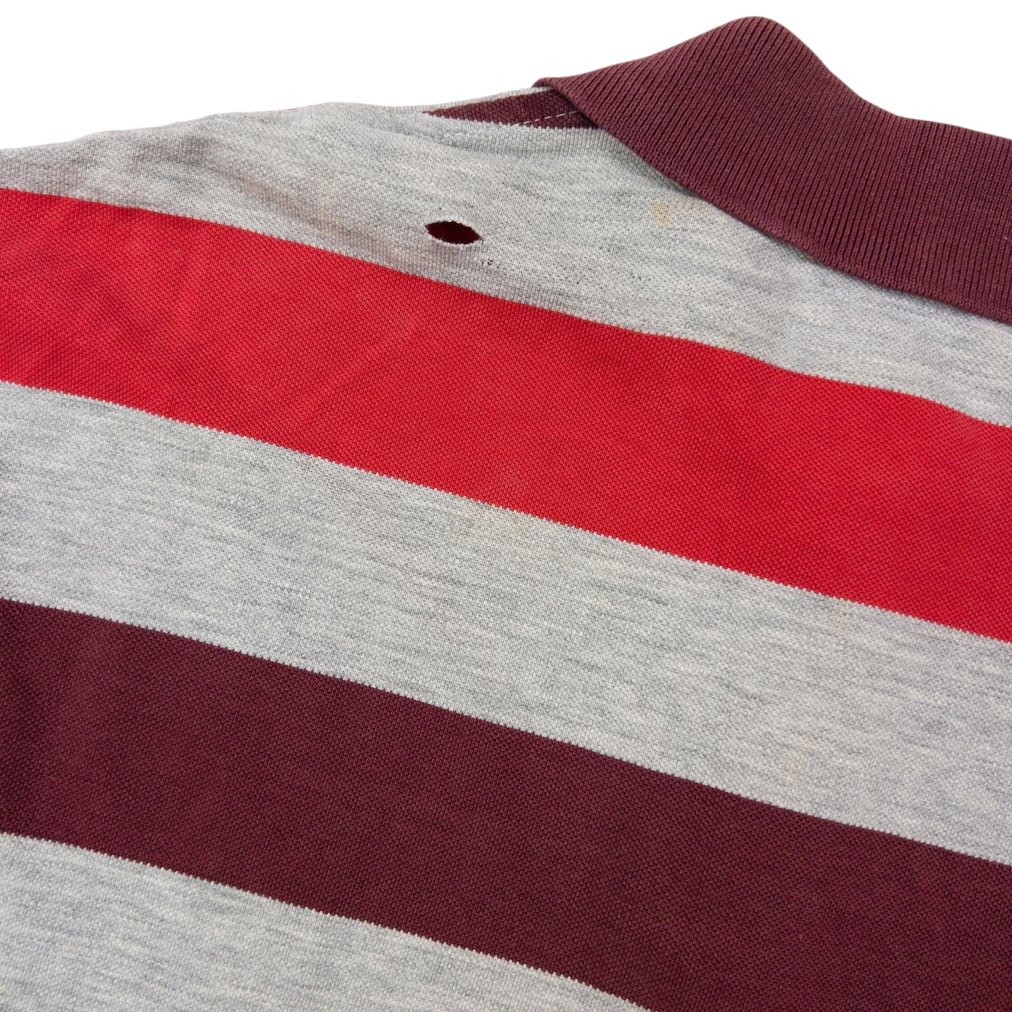 Vintage 2000s Burberry Striped Long Sleeve Polo Shirt Size L