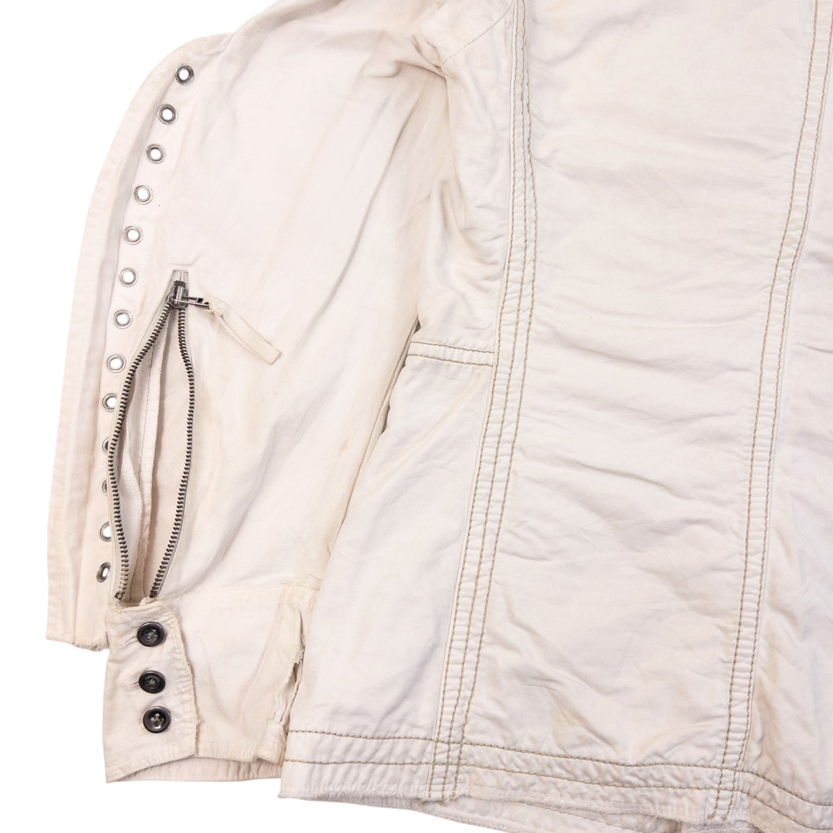 Vintage 2000s Marithe + Francois Girbaud Eyelet Jacket Womens Size L
