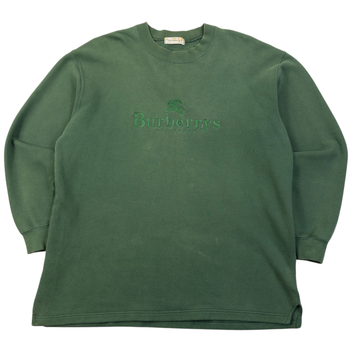 Vintage 90s Burberry Embroidered Sweatshirt Size S