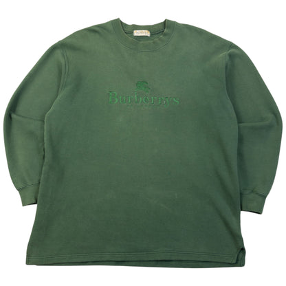 Vintage 90s Burberry Embroidered Sweatshirt Size S