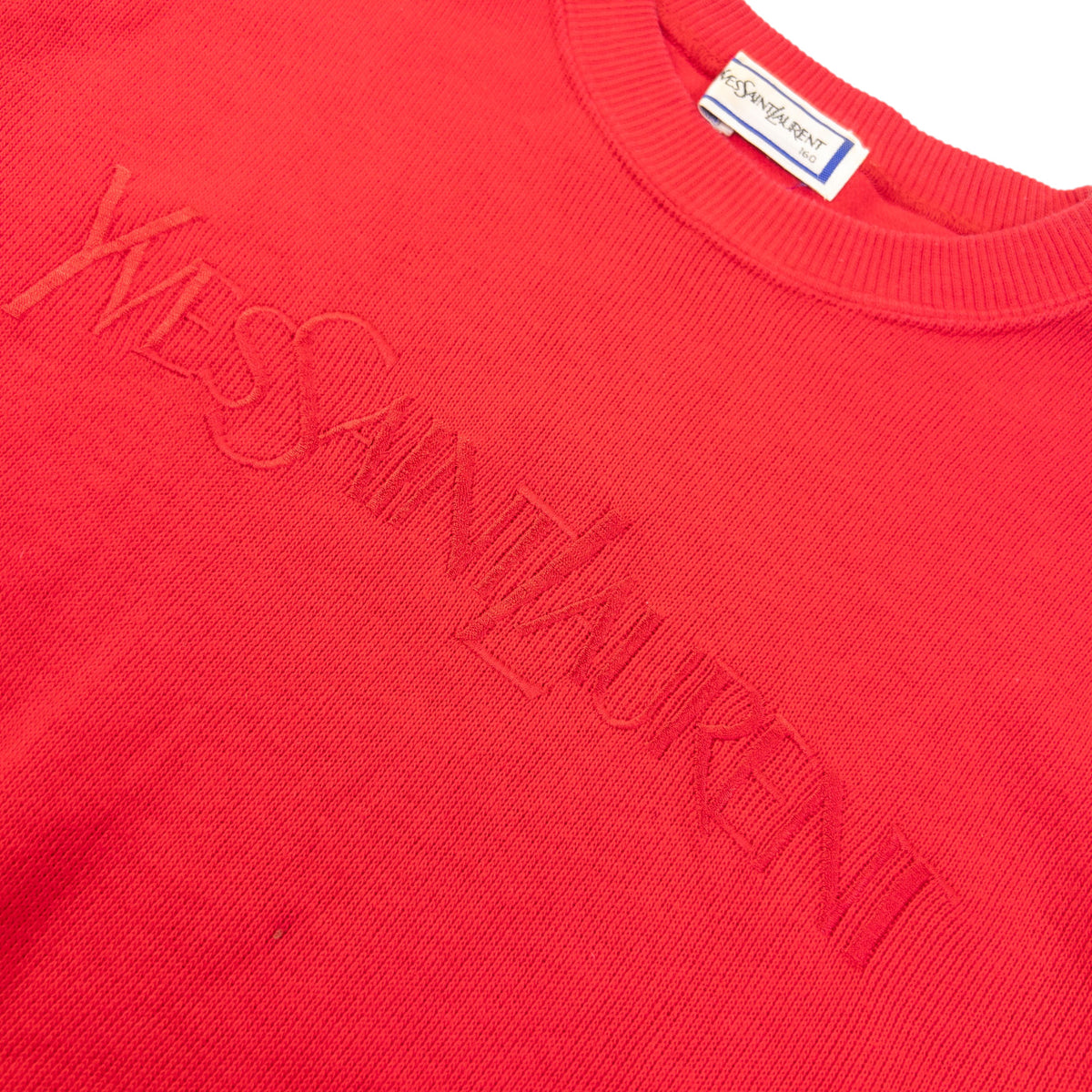 Vintage 80s YSL Yves Saint Laurent Embroidered Sweatshirt Womens Size S