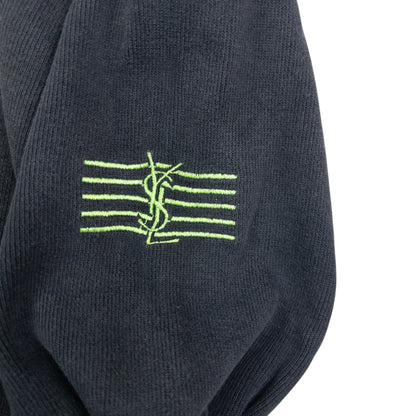 Vintage YSL Yves Saint Laurent Embroidered Hoodie Size M