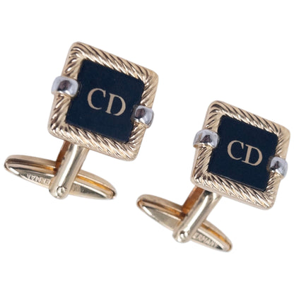 Vintage 2000s Dior Embossed Cufflinks