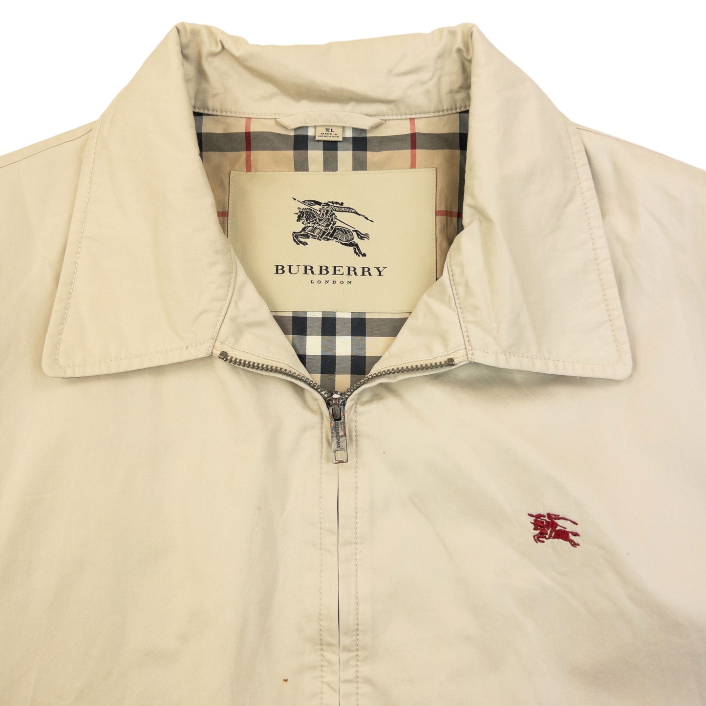 Vintage 2000s Burberry Nova Check Lined Jacket Size XL