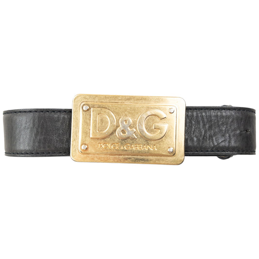 Vintage 2000s Dolce & Gabbana Leather Belt Size XL