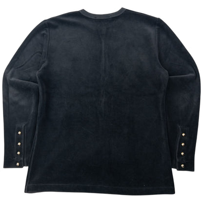 Vintage 80s YSL Yves Saint Laurent Velour Jumper Womens Size M