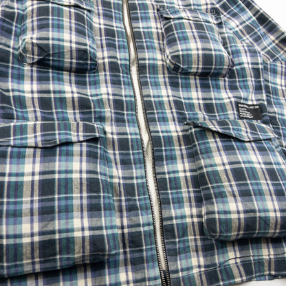 Vintage 2000s Stussy Checkered Zip Up Jacket Size M