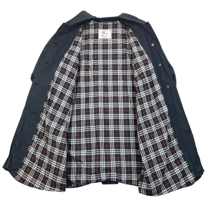 Vintage 90s Burberry Nova Check Lined Trench Jacket Womens Size L