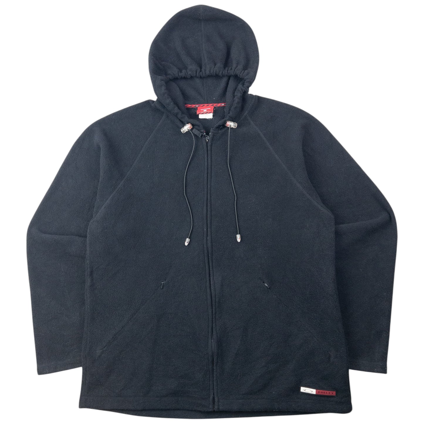 Vintage 90s Oakley Zip Up Fleece Hoodie Size M
