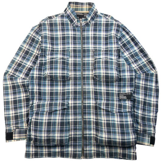Vintage 2000s Stussy Checkered Zip Up Jacket Size M
