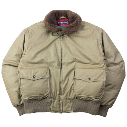 Vintage 90s Ralph Lauren G1 Flight Bomber Jacket Down Jacket Size S