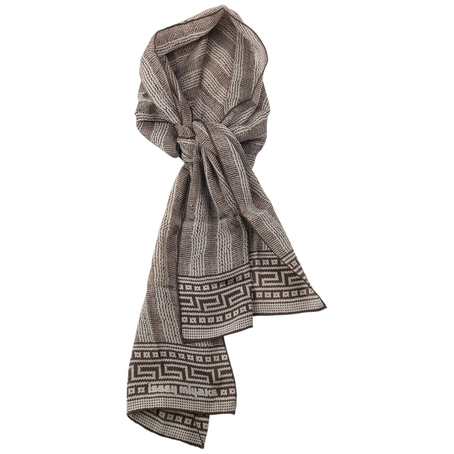 Vintage 2000s Issey Miyake Pattern Silk Scarf