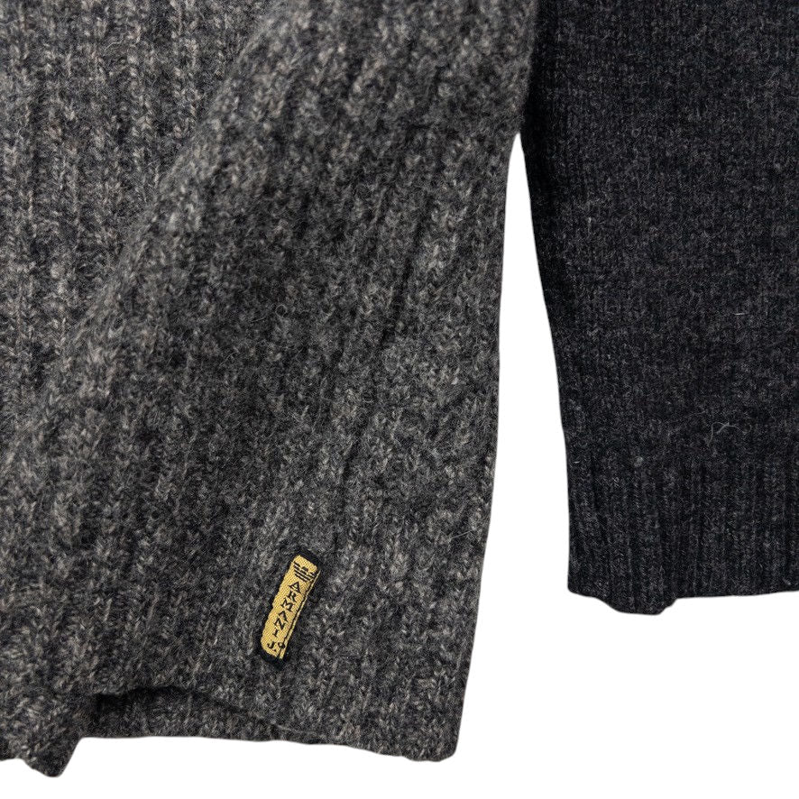 Vintage Armani Jeans Q Zip Wool Jumper Size S
