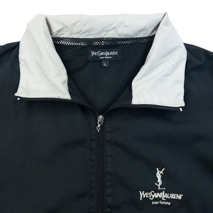 Vintage 90s YSL Yves Saint Laurent Zip Up Jacket Size M