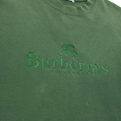 Vintage 90s Burberry Embroidered Sweatshirt Size S