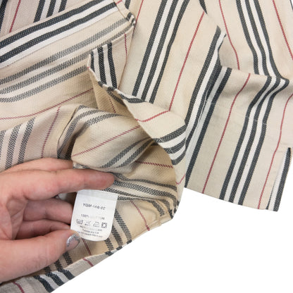 Vintage 2000s Burberry Nova Stripe Button Up Shirt in cream (cotton), photo 5