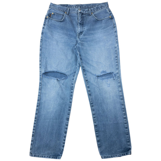 Vintage 2000s YSL Yves Saint Laurent Ripped Denim Jeans Size W35