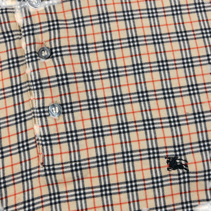 Vintage 90s Burberry Nova Check Polo Shirt Size L