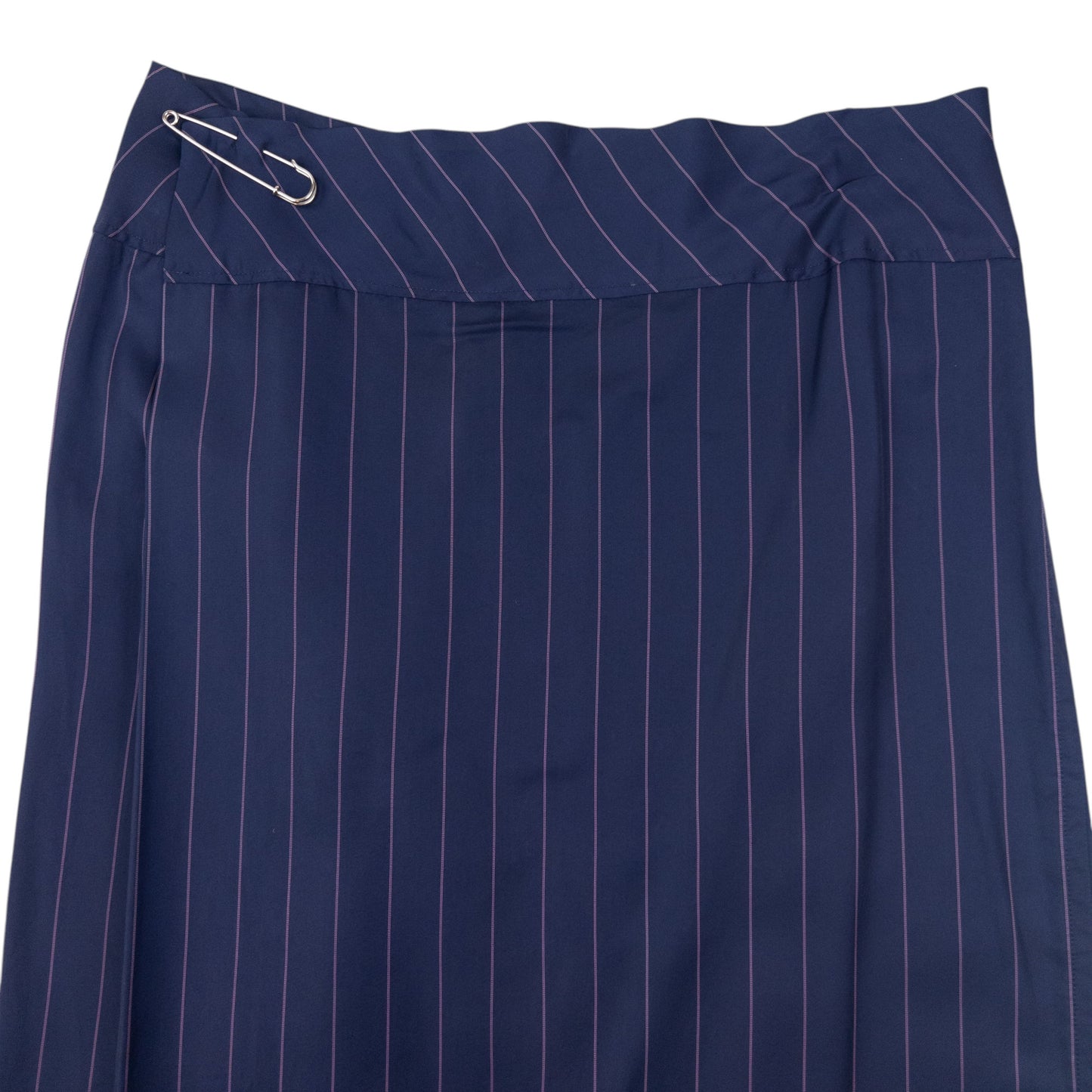 Vintage Yohji Yamamoto Striped Cupro Skirt Womens Size W32