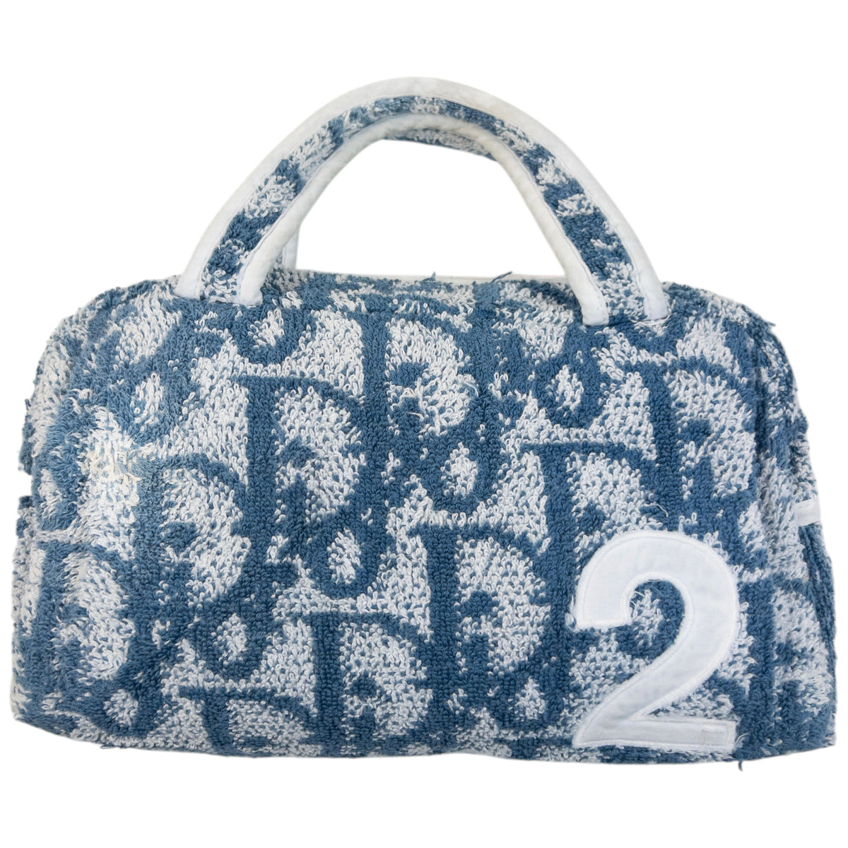 Vintage 2000s Dior Monogram Terry Cloth Handbag