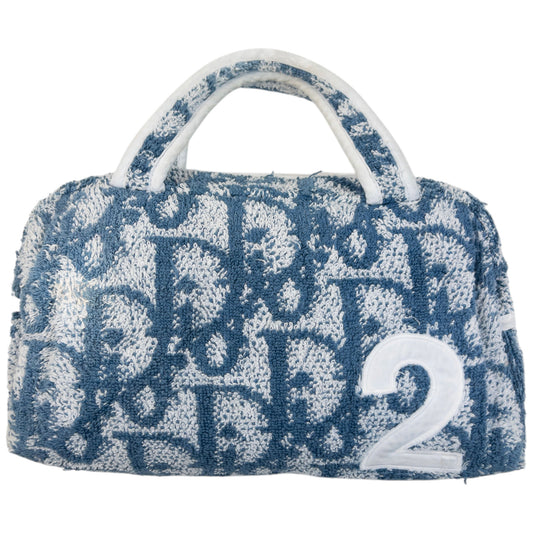 Vintage 2000s Dior Monogram Terry Cloth Handbag