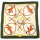 Vintage 90s Gucci Equestrian Horse Bit Print Silk Scarf