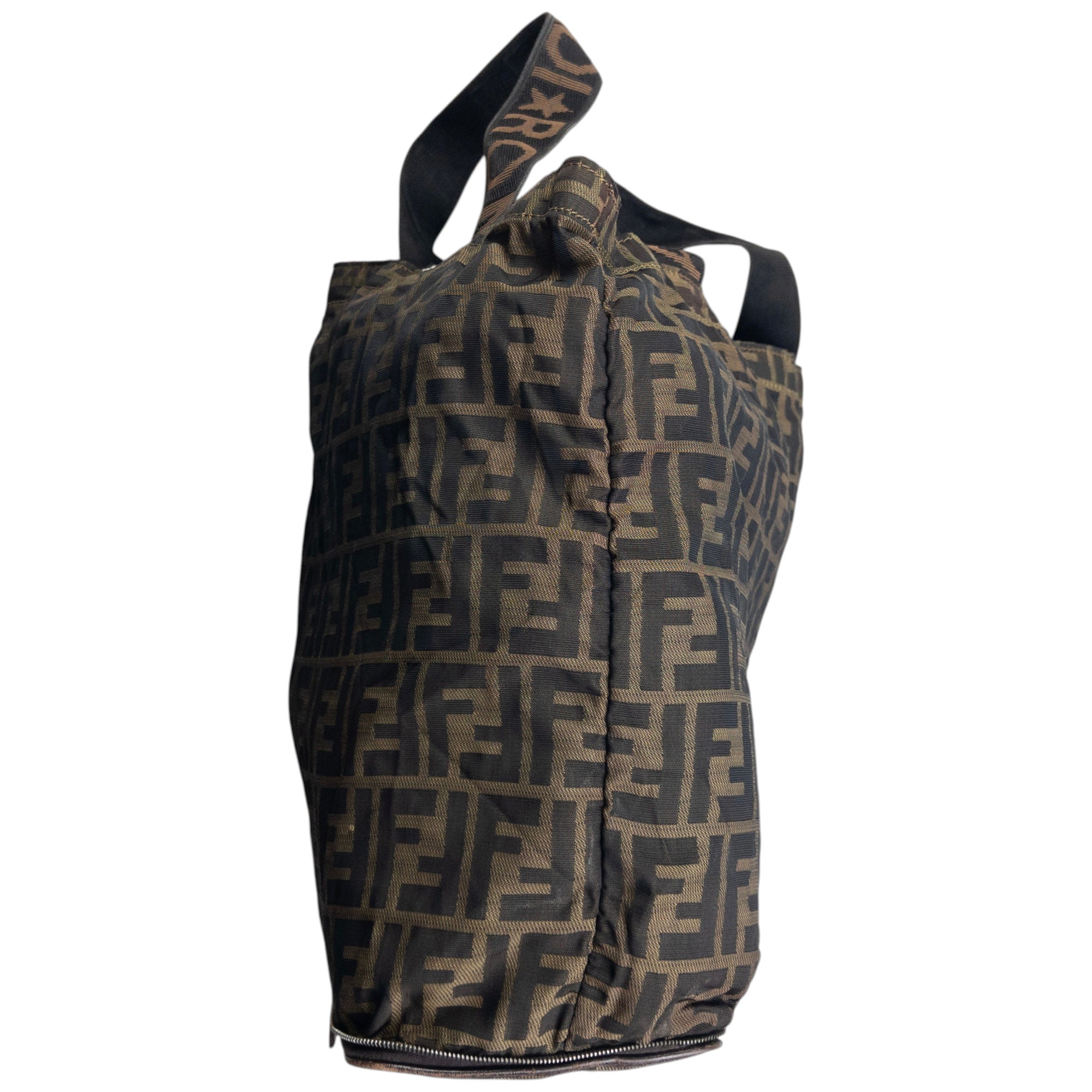 Vintage Fendi Monogram Foldable Shoulder Bag