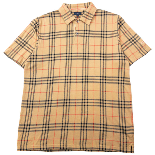 Vintage 2000s Burberry Nova Check Polo Shirt Size M