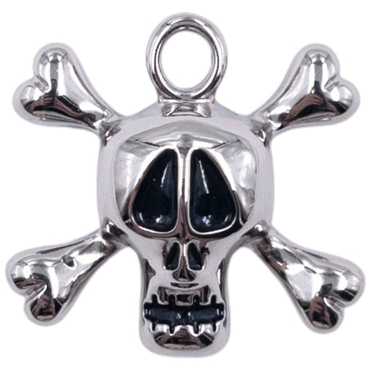 Vintage Stussy World Tribe Skull & Crossbones Pendant Charm