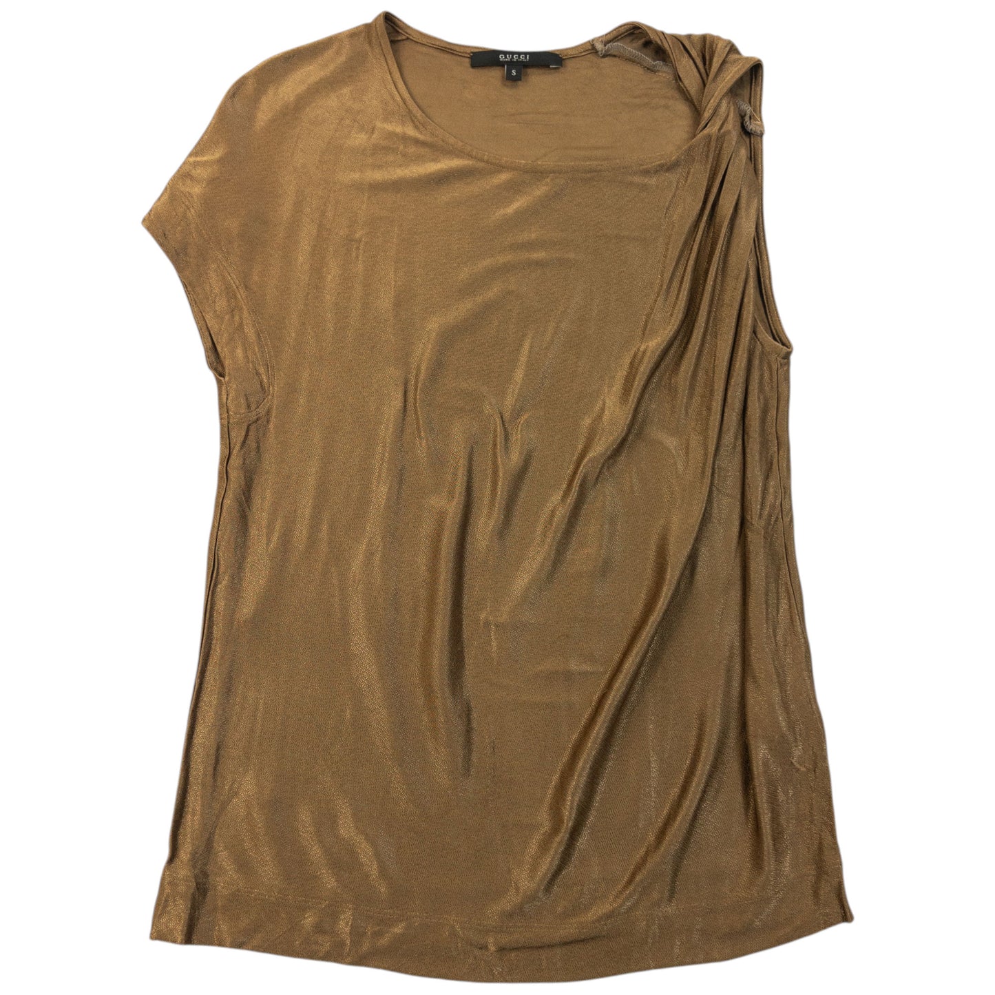 Vintage 2000s Gucci By Tom Ford Asymmetric Iridescent Top Womens Size S